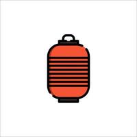 Chinese lantern icon vector