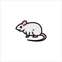 A mouse is shown in a simple drawing vector