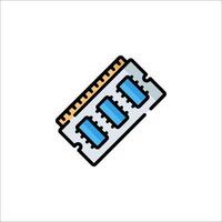 Memory stick icon vector