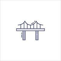 A bridge icon on a white background vector