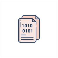 A document with the number 1011 on it vector