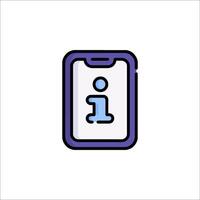 A phone with the number one on it vector