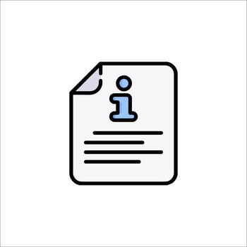 un documento con un número uno en eso vector