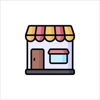 A small store icon on a white background vector
