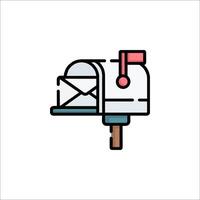 Mailbox icon illustration vector