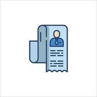 A man is sitting on a toilet paper roll icon vector