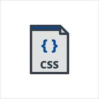 Css icon illustration vector