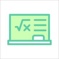 A laptop with a calculator icon on it vector