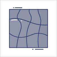 A square with a line on it vector
