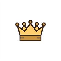 A crown icon on a white background vector