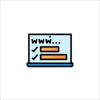 Web page icon vector