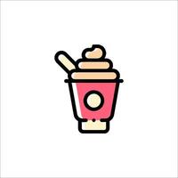 Ice cream icon illustration vector