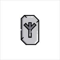 A symbol of a key on a white background vector