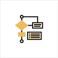 A simple icon of a computer and a computer vector