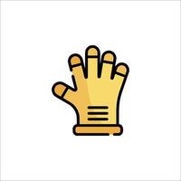A glove icon on a white background vector