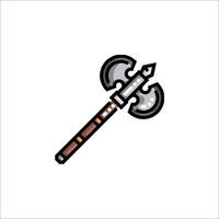 A hammer icon on a white background vector
