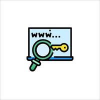 Web search icon illustration vector