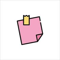 A pink paper with a crown on it vector