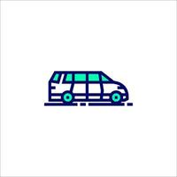 A van icon on a white background vector