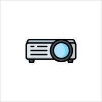 A projector icon on a white background vector