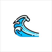 A wave icon with a blue wave vector