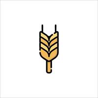 A wheat ear icon on a white background vector