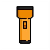 A flashlight icon on a white background vector