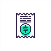 A dollar sign icon on a white background vector