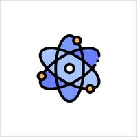An atom symbol on a white background vector