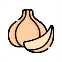 An onion icon on a white background vector