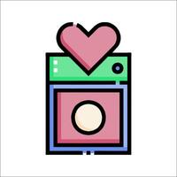 A heart shaped box with a heart inside vector