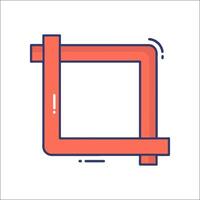 Square frame icon illustration vector