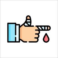 Blood drop icon illustration vector