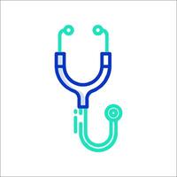 A stethoscope icon on a white background vector