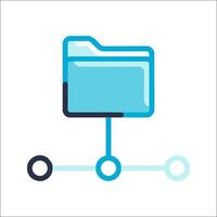 File folder icon illustration vector