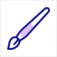 A purple and blue brush icon on a white background vector