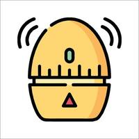 An egg with a timer on it vector
