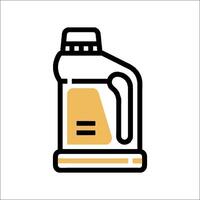 A bottle of oil on a white background vector