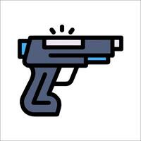A gun icon on a white background vector