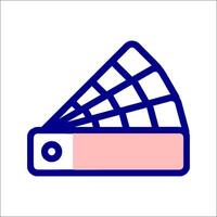 A file folder icon with a blue and pink background vector