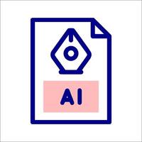 Ai icon - ai icon vector