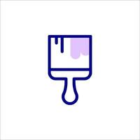 A paintbrush icon on a white background vector