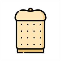 A cookie jar with a lid on it vector
