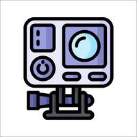 A camera icon on a white background vector