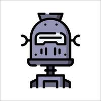 A robot head icon on a white background vector