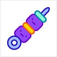 A colorful toy with a screw on it vector