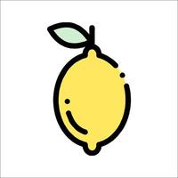 A lemon icon on a white background vector