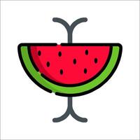 Watermelon icon illustration vector