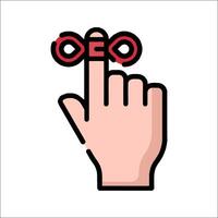 A hand holding a red button with the word seo on it vector