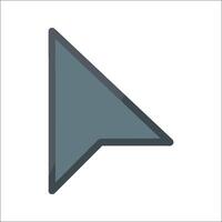 A gray arrow pointing down on a white background vector